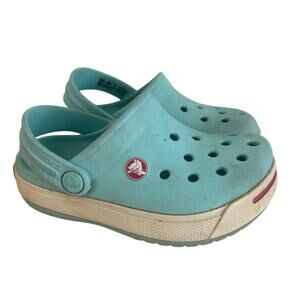 Crocs Toddler Girl size 6 Slip on Shoes, Clogs, Light Blue